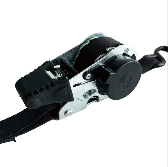 New 2025 High Quality 1500 Lbs 1 Inch With Swivel Hook Polyester Rubber Blocks Ratchet Tie Down