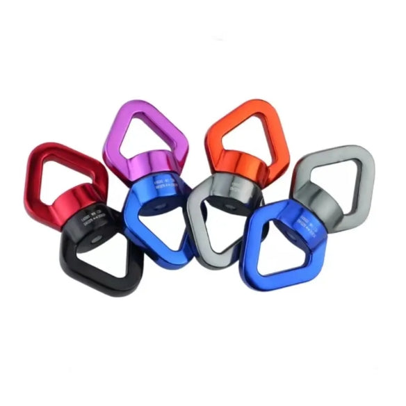 360 Rotational Hanging Swivel Hook With 2 Carabiners Connector For Aerial Yoga