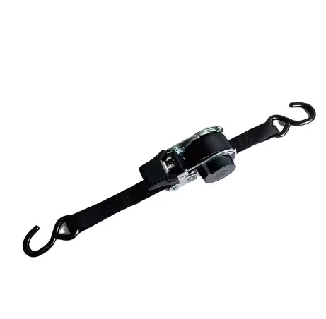 New 2025 High Quality 1500 Lbs 1 Inch With Swivel Hook Polyester Rubber Blocks Ratchet Tie Down