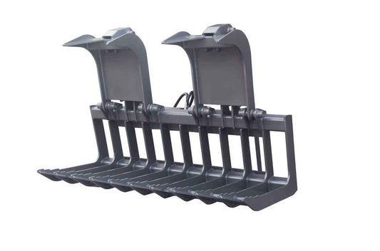 Lightweight Skid Steer Root Grapple for Small Logs, Brush, Debris, and Odd-Shaped Materials