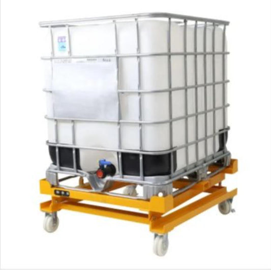 Sturdy Steel Intermediate Bulk Container Tilting Cart Secure & Complete Draining Material Handling Equipment Part