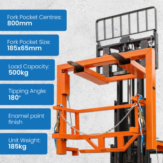 Direct Factory Industrial FWC66 Wheelie Bin 660L/1100L Drum Lifter