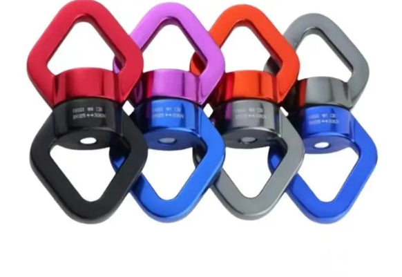 360 Rotational Hanging Swivel Hook With 2 Carabiners Connector For Aerial Yoga