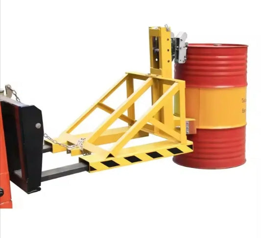 New Promotion Warehouse Equipment Forklift Single & Double Steel Drum Grabber