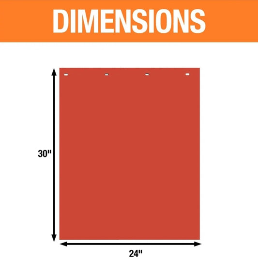 Customize Different Size Truck Mud Flaps Red Polymer