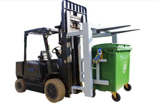 Heavy Duty Forklift Crane 660L & 1100L Capacity New Safe Transport & Emptying of Large Bins