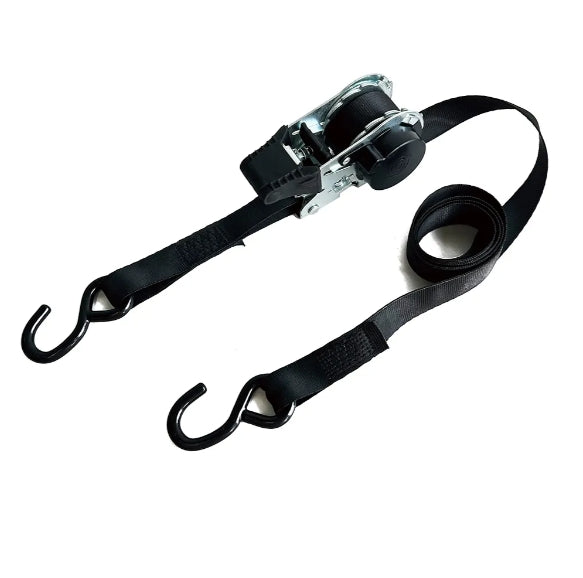 New 2025 High Quality 1500 Lbs 1 Inch With Swivel Hook Polyester Rubber Blocks Ratchet Tie Down