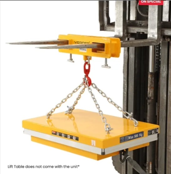 MK Series Stainless Steel Forklift Hook Adjustable Secure Converts for Construction Retail Industries