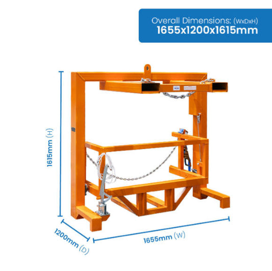 Direct Factory Industrial FWC66 Wheelie Bin 660L/1100L Drum Lifter