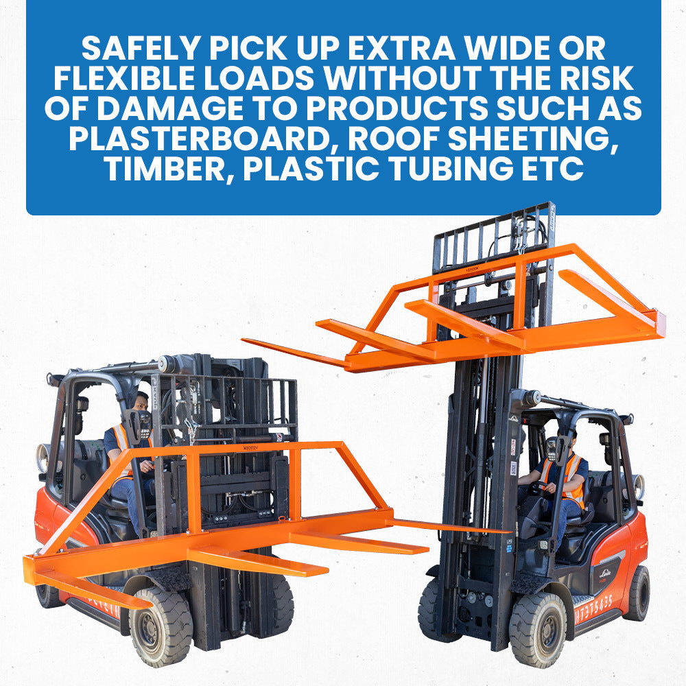 FS3 Versatile Fork Spreader Forklift Attachments for Plasterboard Roof Sheeting Timber and More