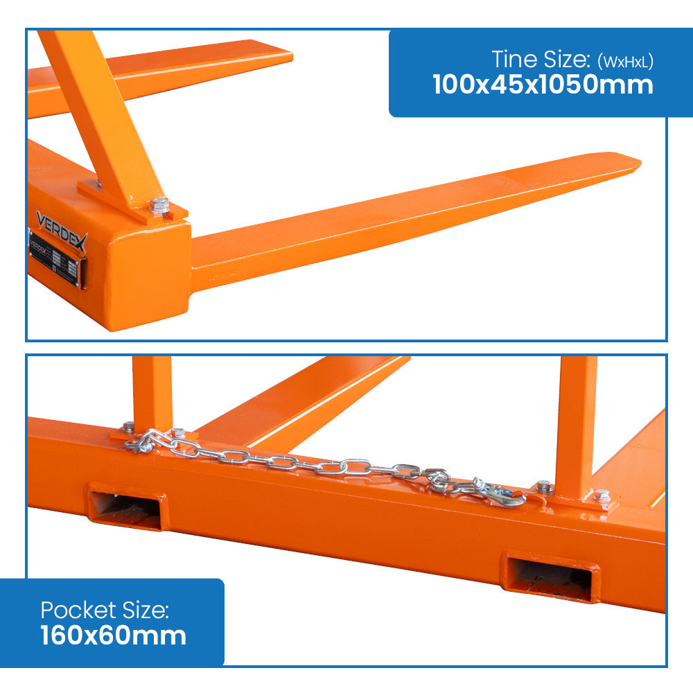FS3 Versatile Fork Spreader Forklift Attachments for Plasterboard Roof Sheeting Timber and More