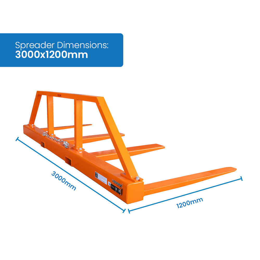 FS3 Versatile Fork Spreader Forklift Attachments for Plasterboard Roof Sheeting Timber and More