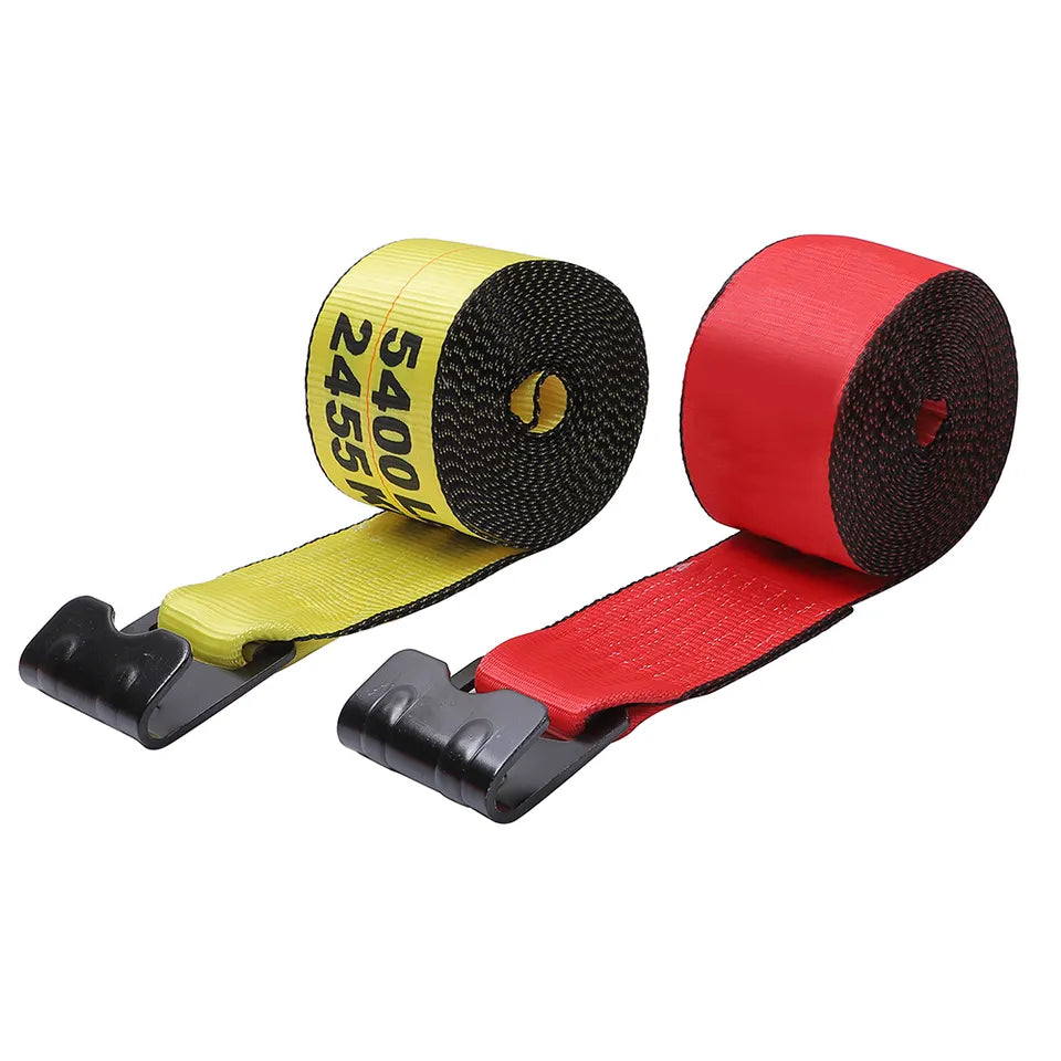 4 Inch US Standard Winch Strap Hot Sale 5400LBS Polyester Winch Trailer Straps