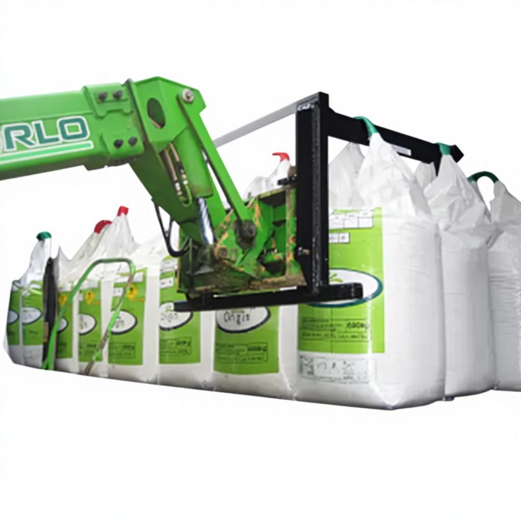 Telehandler Mounted Big Bag Handler | Safe & Stable Bulk Bag Lifting Solution