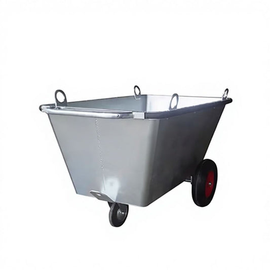 Heavy Duty Work Site Cart 400L 800kg Capacity Industrial Tool & Waste Storage Cart