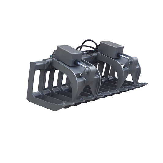 Lightweight Skid Steer Root Grapple for Small Logs, Brush, Debris, and Odd-Shaped Materials