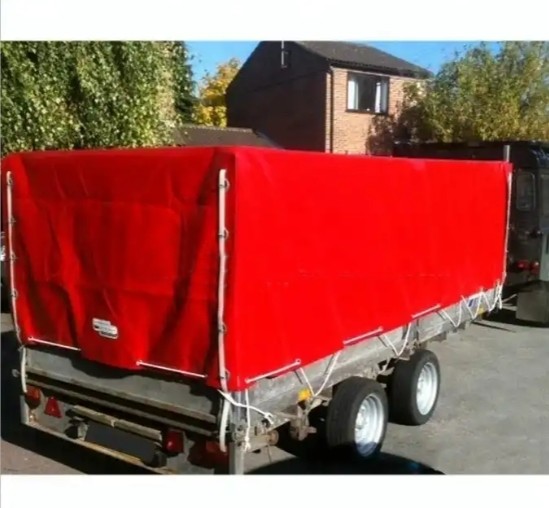 8x5x2, 8x5x3 red color waterproof trailer covers