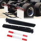 HD Splash Mud Guard Mudflaps Pair Universal Straight Semi Truck Mud Flaps Hanger Pattern Tractors Trailers Stainless Steel