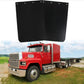 Black Polymer Heavy Duty Mud Flaps with Logo for Semi Truck Trailer