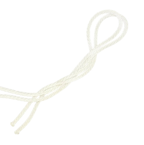 White Cord Anti Abrasion Resistant MFP Poly Diamond Braided Poly Rope