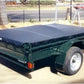 6x4 FT 76mm Black Pvc Tarpaulin Trailer Cover With Rope As Set