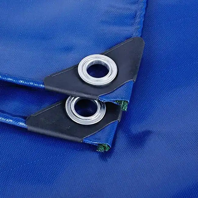 Blue Tarp Cover PVC Coated Waterproof Great for Tarpaulin Tent RV Pool Cover