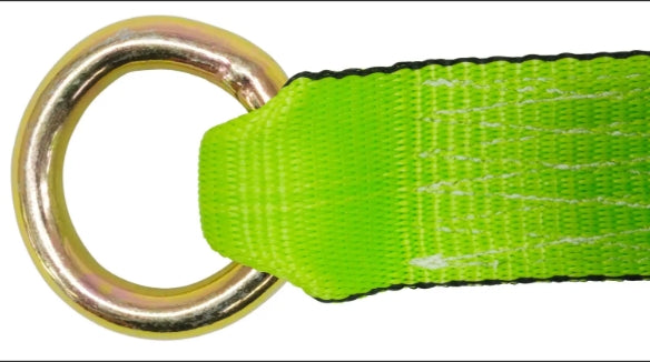 2"*8' Polyester Winch Lashing Strap with "D" Ring Cargo
