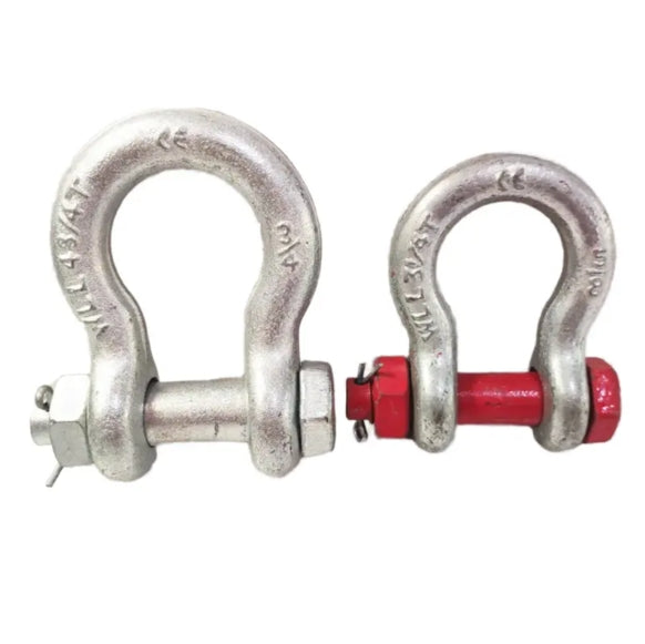 Factory (M4-M32) Rigging Shackle AISI304/316 Stainless Steel Bow Shackle for Anchor Chain