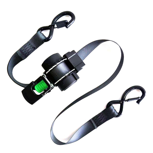 Customized Low Price 1inch 25mm 6FT Automatic Ratchet Strap with J-Hook Double