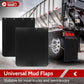 Black Polymer Heavy Duty Mud Flaps with Logo for Semi Truck Trailer