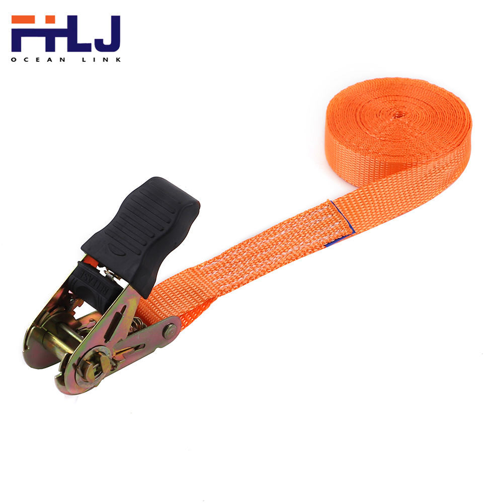 1 Inch Polyester Ratchet Strap for Packing and Straps Buckles