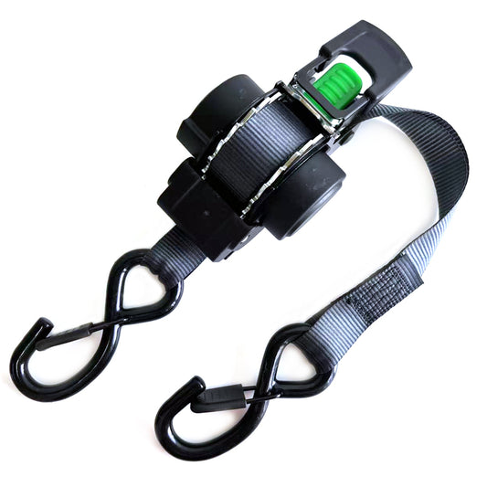 Customized Low Price 1inch 25mm 6FT Automatic Ratchet Strap with J-Hook Double