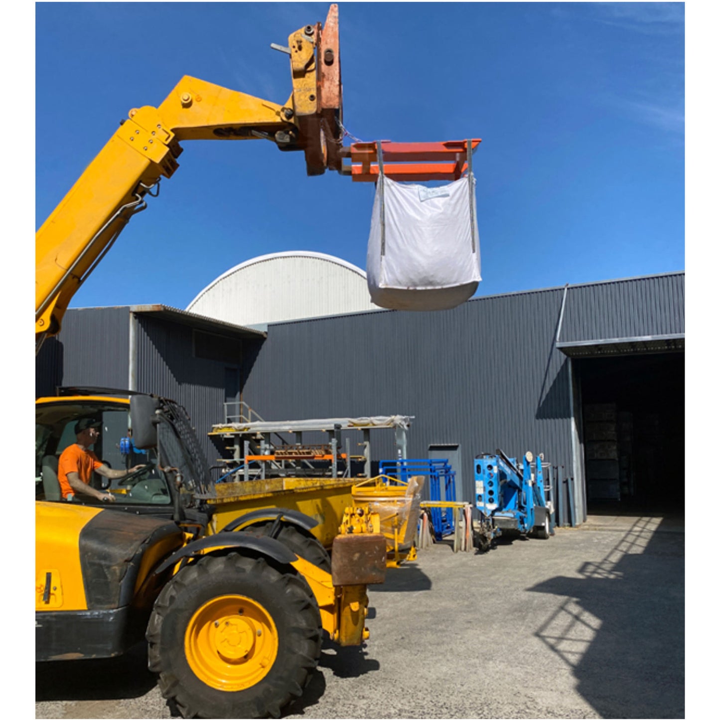 Forklift Attachments with Metal Slabs Bundles Boom Double Telescopic Ball Bearing