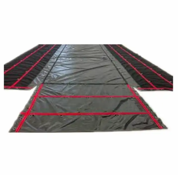 Waterproof PVC Coated Tarpaulin Fabric In Roll For Truck Trailer Pallet Grill