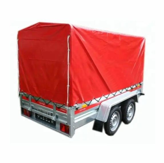 8x5x2, 8x5x3 red color waterproof trailer covers