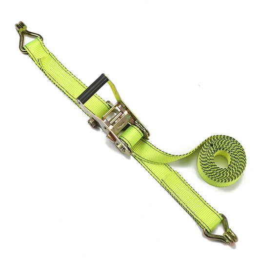 1.5 inch x 16 ft Tensioner Universal Binding Belt Green Retractable Tie Down Strap