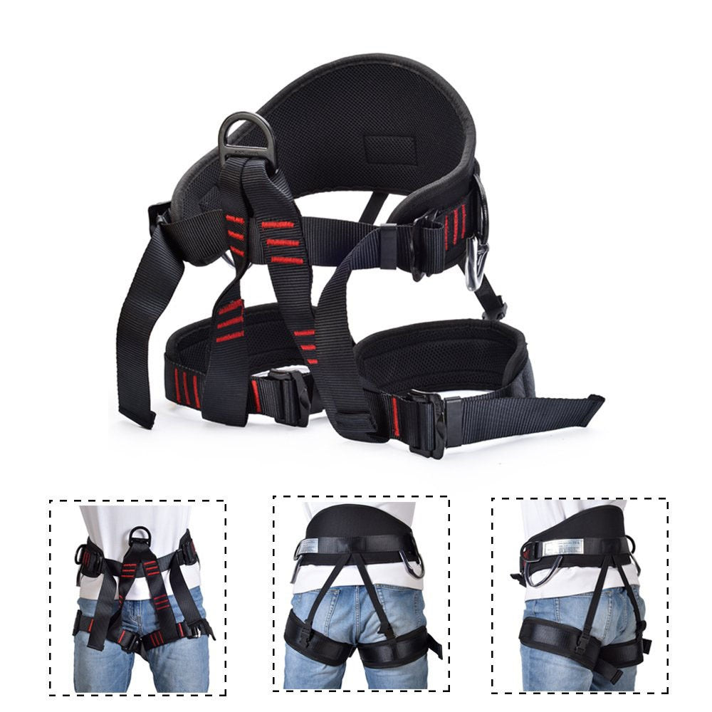 Outdoor  climbing downhill harness for high-altitude work half seat polyester harness