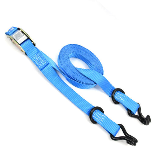 Polyester Blue 1 Inch Ratchet Tie Down Car Truck Binding Cargo Lashing Belt Ratchet