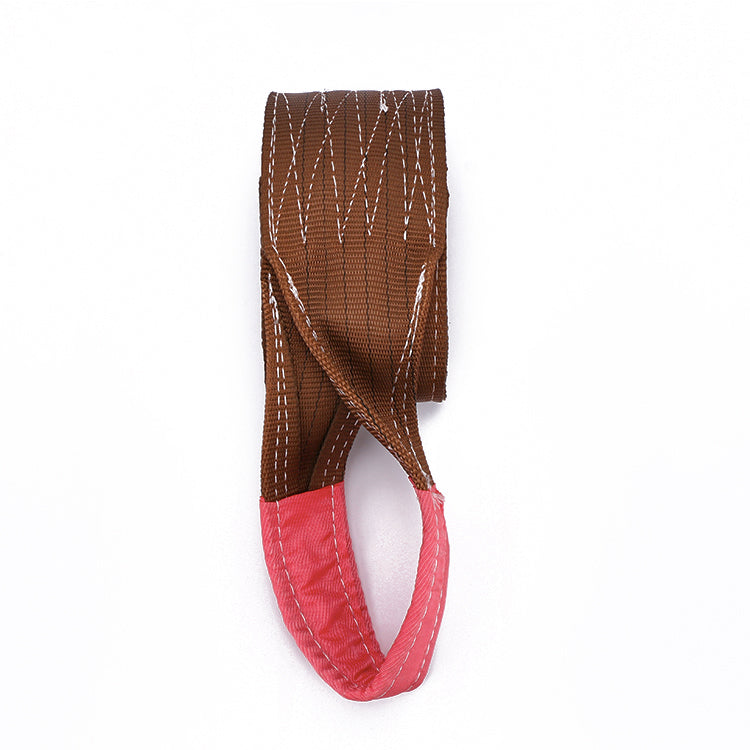 6T Webbing Sling Brown 100% Polyester Fiber 10ft