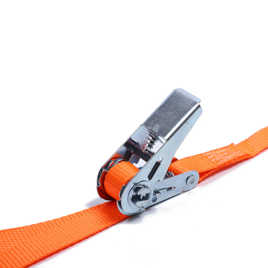 Polyester Orange 1-inch Ratchet  Tie Down Starp with Double J Hook