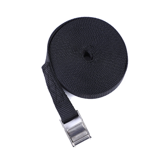 1 Inch/25 mm Black Endless Stainless steel Cam Buckle Strap