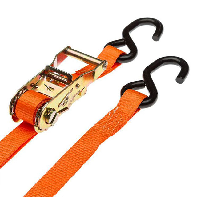 Polyester Orange Extension Adjustable Ratchet Strap Handle With S Hook ...