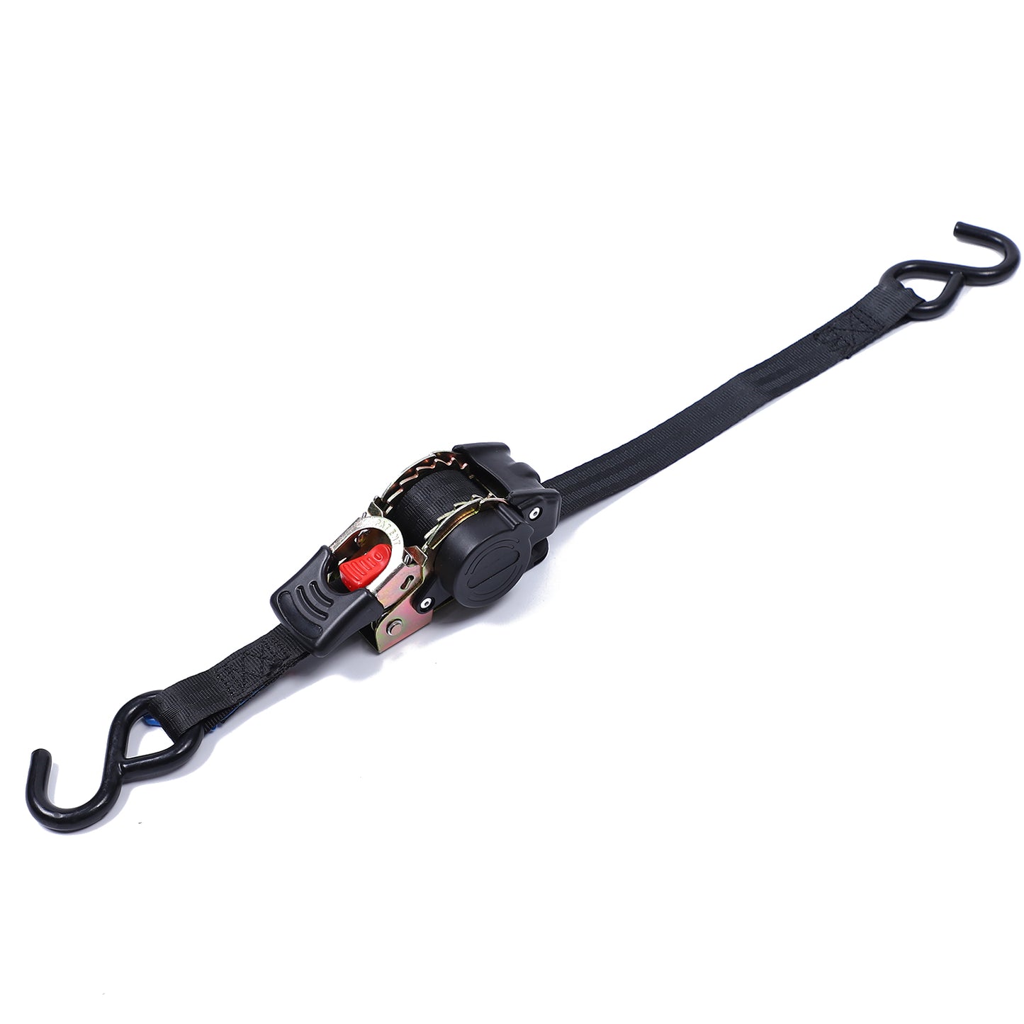 1 Inch 6 Feet AUTO Lashing Strap Retractable Ratchet Tie Down With S Hook