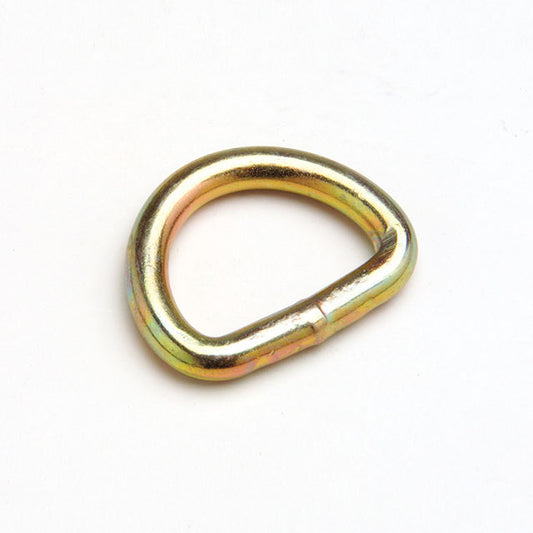 1 Inch PVC Coated D Ring Hook Brushed Brass