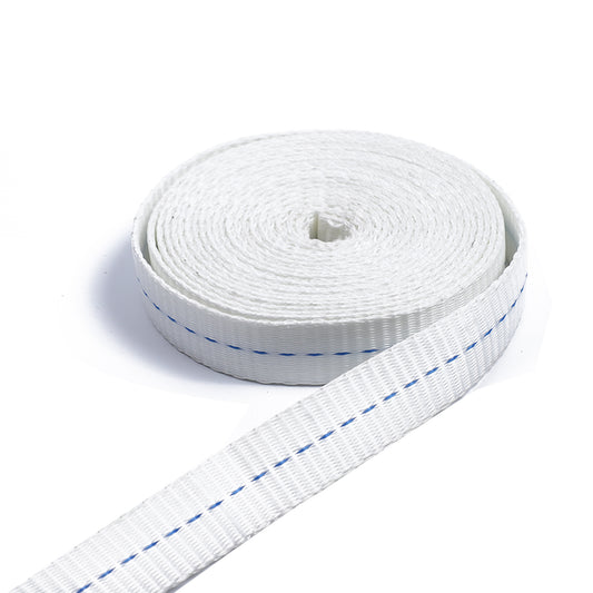 Polyester White 1-inch x 16ft Tie Down Starp with Double J Hook