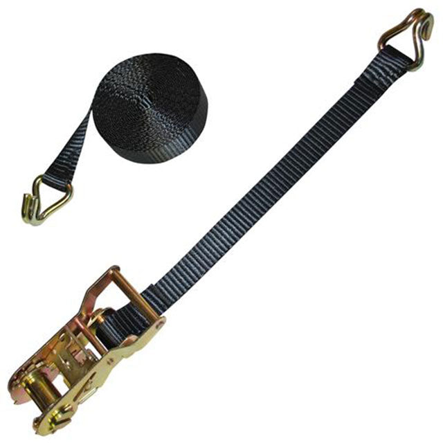 Polyester Black Truck Heavy Duty Ratchet Strap Lashing Ratchet Tie Down Strap 16ft