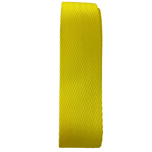 New Product Yellow 60mm Fishbone Grain Webbing For Round Sling