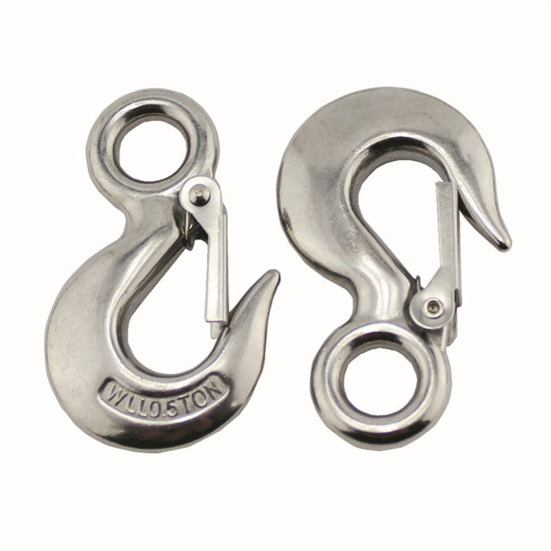 Heavy Duty 35mm BS 1000kg Single Eye Steel And Zinc Snap Hook