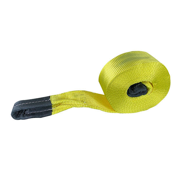 Polyester Yellow Resistance 3 Inch X 30 Feet Cargo Tow Straps 100000-Lbs For Trucks And Off Road