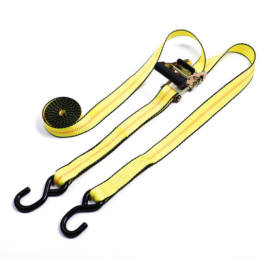 1.5 Inch/38 mm Car Cargo Tensioner Yellow Ratchet Tie Down Strap